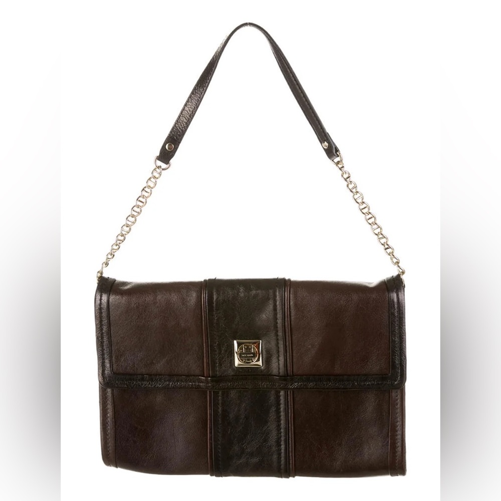 Kate Spade Black and Brown Shoulder Bag